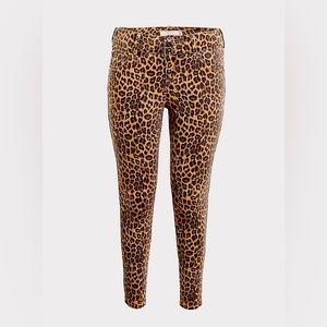 Torrid Leopard Print Ankle Jeans